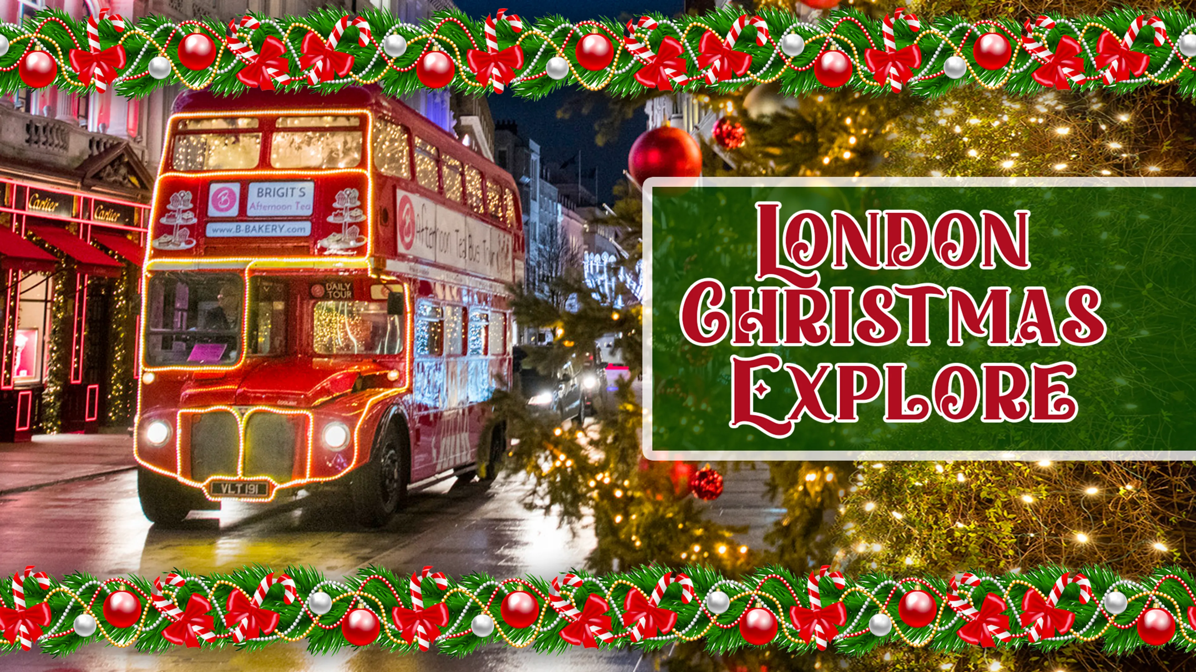 London Christmas Explore poster